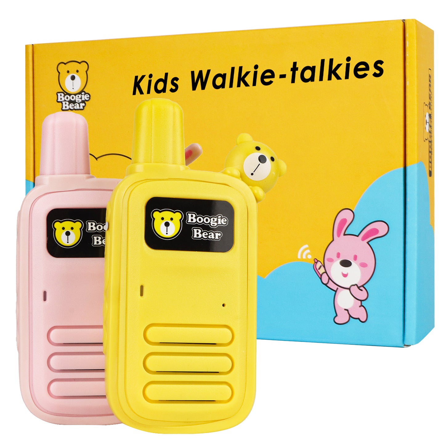 UNIPRIMEBBQ - Walkie Talkies for Kids,2 Way Radio,3 km Long Range Kids Toys,Kids Toys for Girls,Christmas Gifts 2 Pack