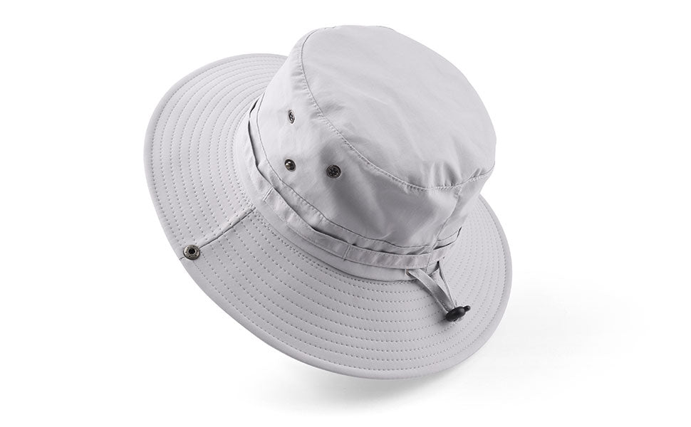 Fishing hat Wide Brim Sun Protection Hat with Breathable Safari hat and Fisherman hat Hiking Hats Boonie Hats for Man